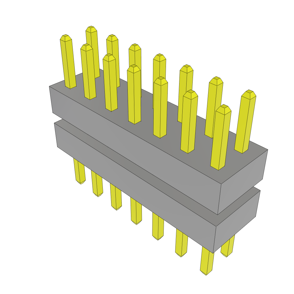 All Parts Connectors Backplane Connectors Hard Metric Connectors TW-07-09-G-D-190-130 by Samtec