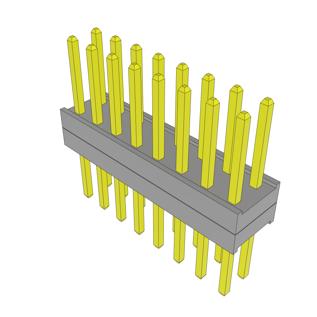All Parts Connectors Backplane Connectors Hard Metric Connectors TW-08-03-G-D-120-200 by Samtec