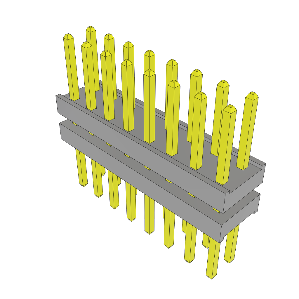 All Parts Connectors Backplane Connectors Hard Metric Connectors TW-08-03-G-D-155-190 by Samtec