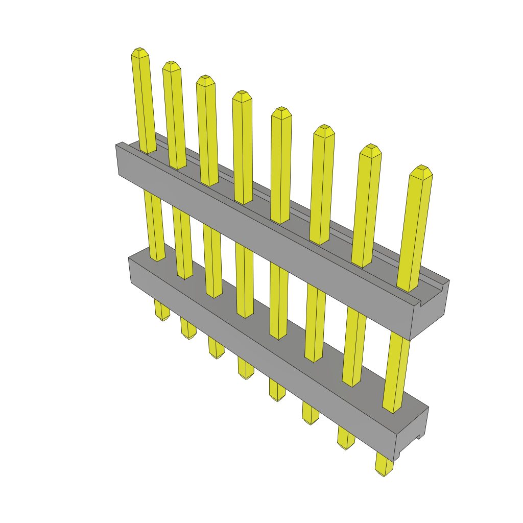 All Parts Connectors Backplane Connectors Hard Metric Connectors TW-08-04-G-S-295-158 by Samtec