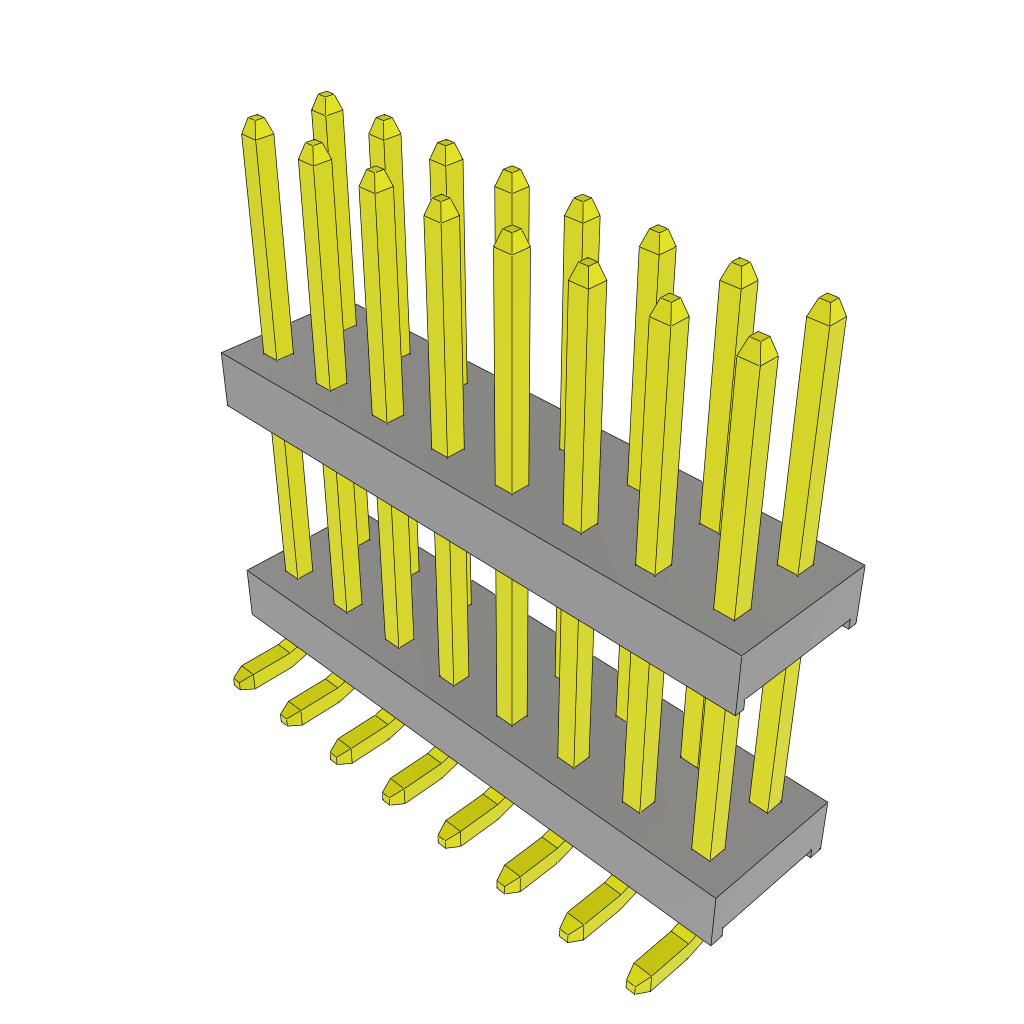 All Parts Connectors Backplane Connectors Hard Metric Connectors TW-08-06-L-D-370-SM by Samtec
