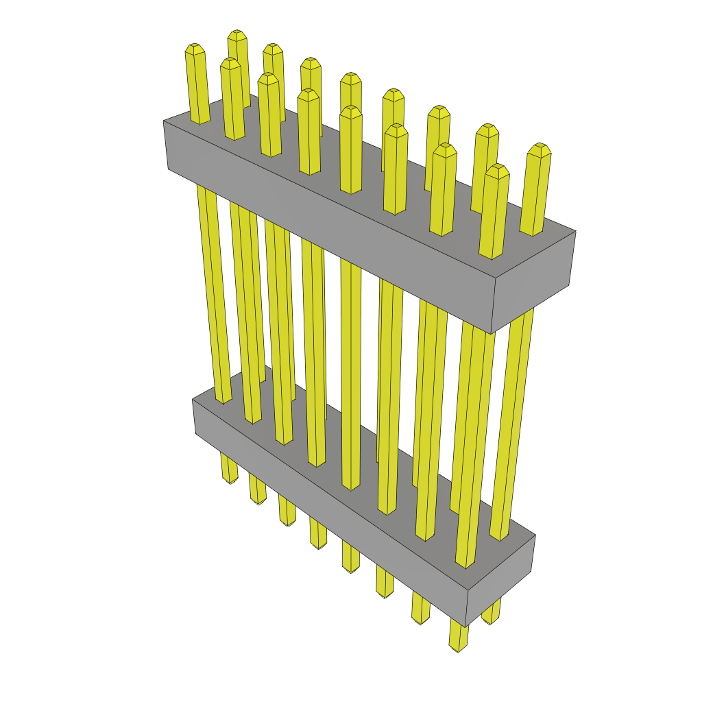 All Parts Connectors Backplane Connectors Hard Metric Connectors TW-08-08-G-D-600-115 by Samtec