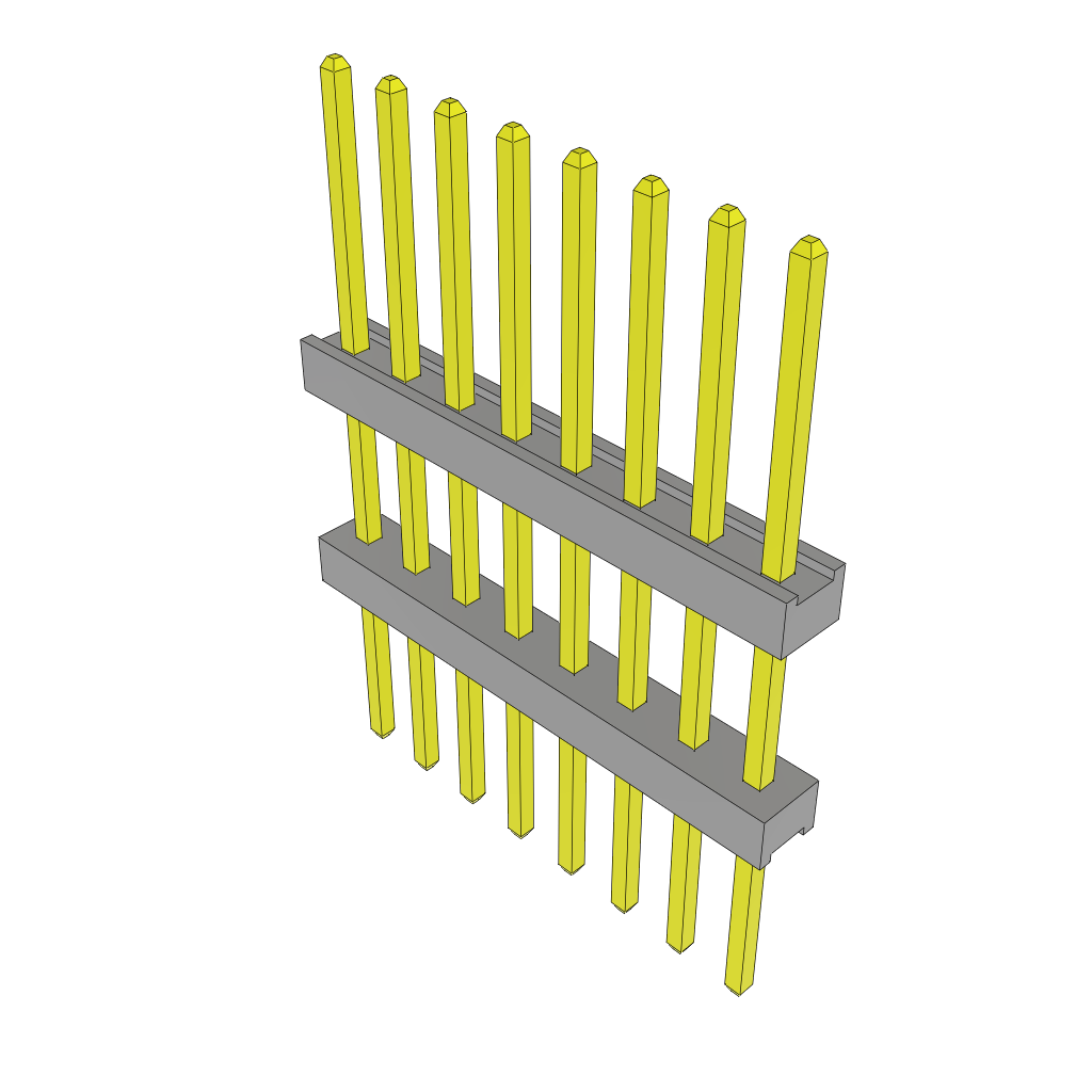All Parts Connectors Backplane Connectors Hard Metric Connectors TW-08-08-G-S-512-230 by Samtec
