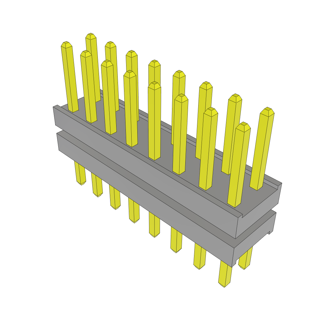 All Parts Connectors Backplane Connectors Hard Metric Connectors TW-08-09-G-D-145-125 by Samtec