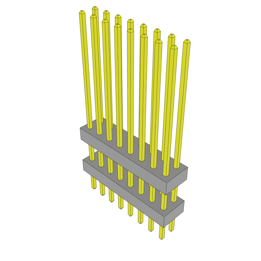 All Parts Connectors Backplane Connectors Hard Metric Connectors TW-08-12-F-D-658-150 by Samtec