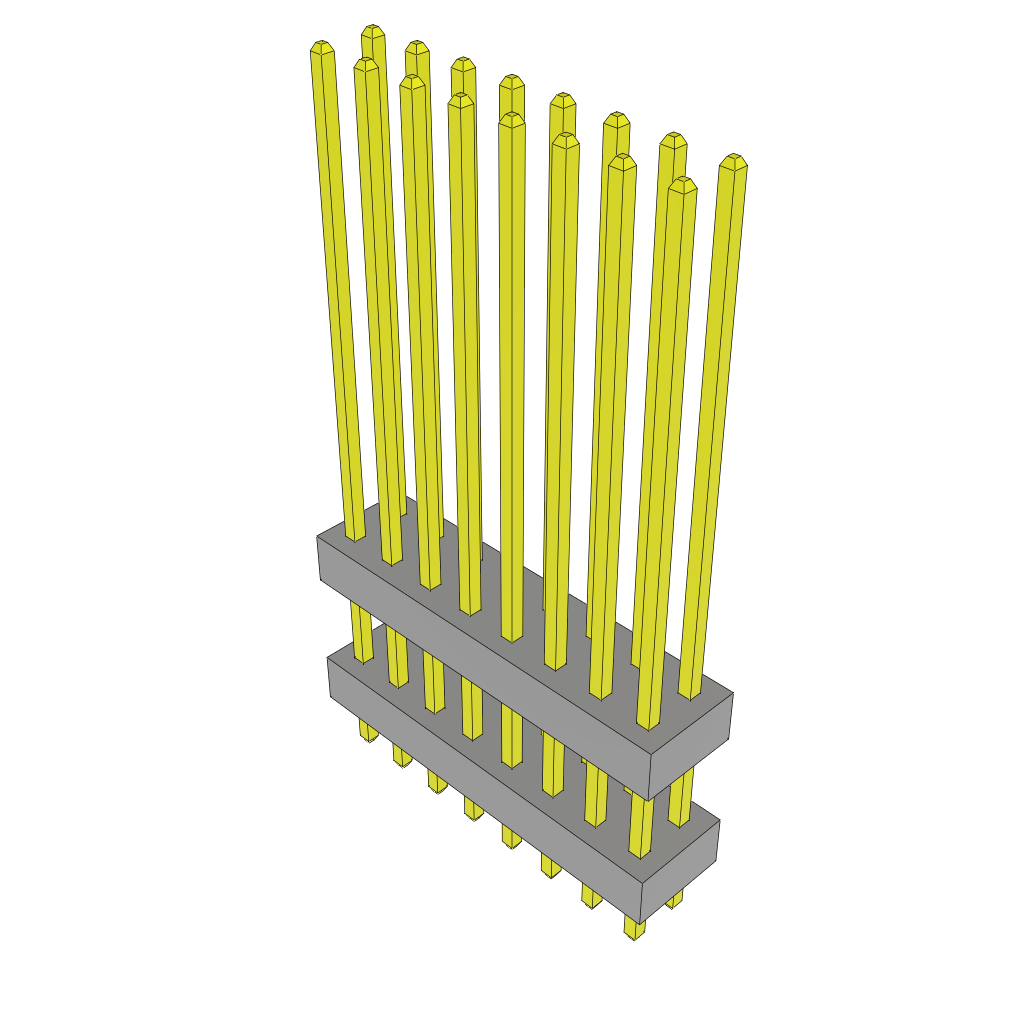 All Parts Connectors Backplane Connectors Hard Metric Connectors TW-08-12-L-D-709-197 by Samtec