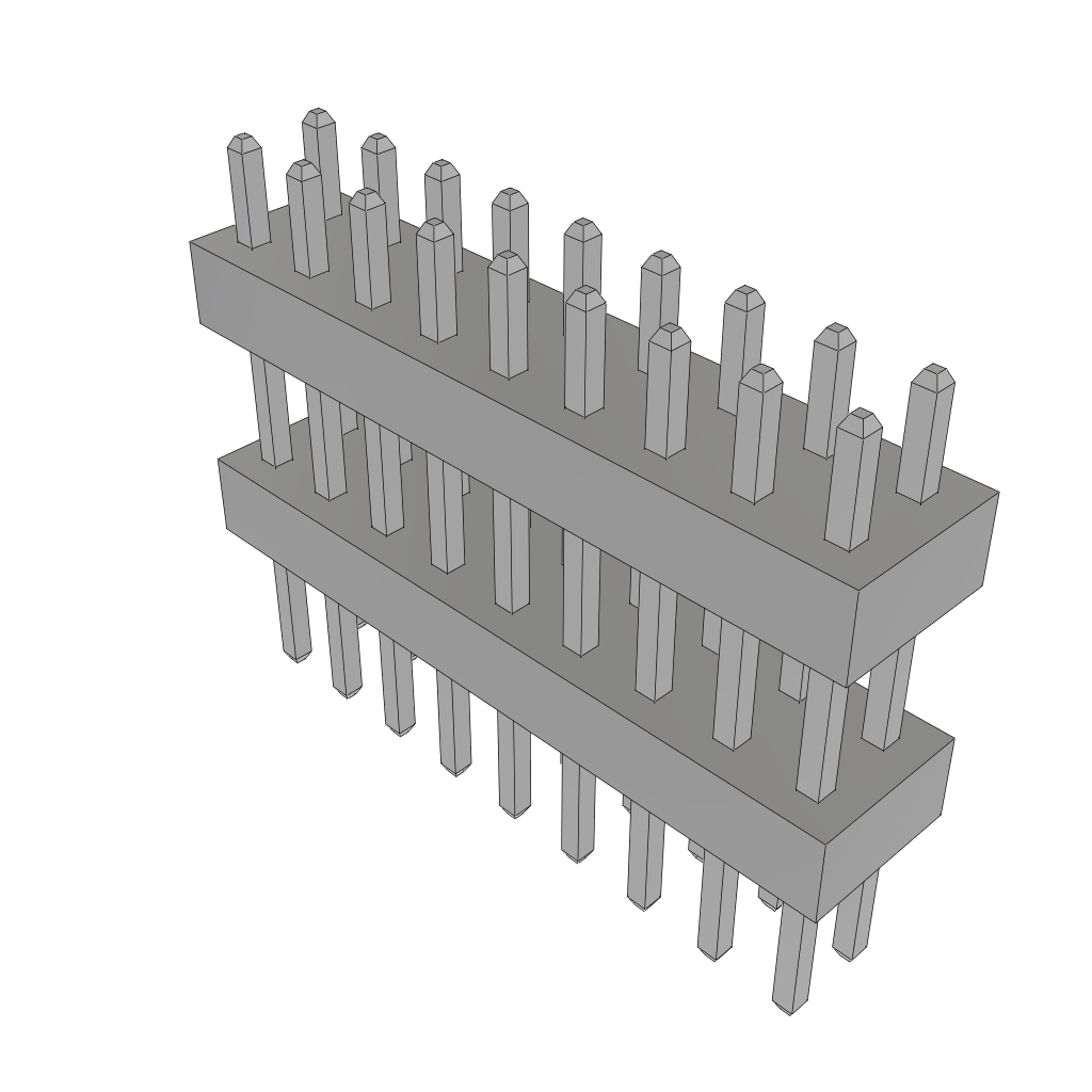 All Parts Connectors Backplane Connectors Hard Metric Connectors TW-09-04-T-D-300-160 by Samtec