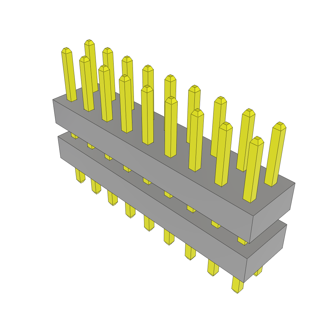 All Parts Connectors Backplane Connectors Hard Metric Connectors TW-09-09-S-D-205-095 by Samtec