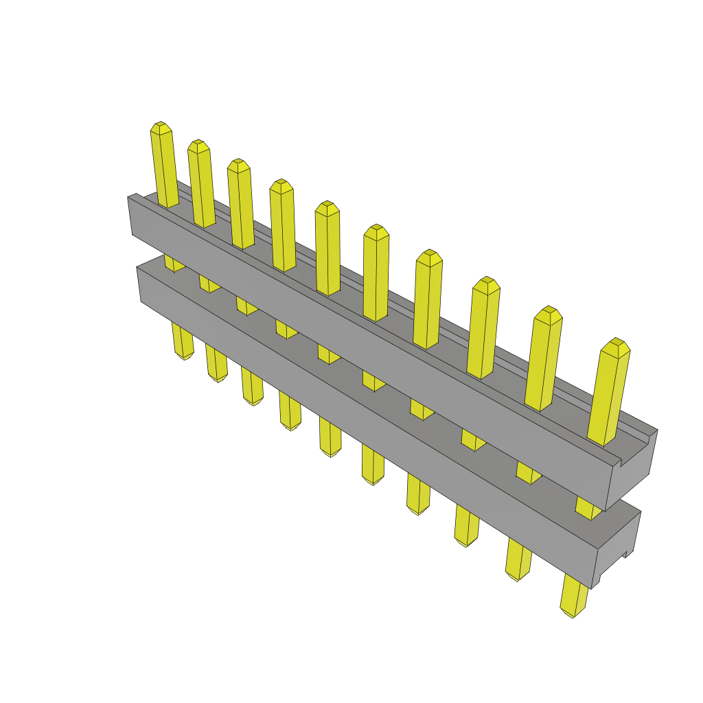 All Parts Connectors Backplane Connectors Hard Metric Connectors TW-10-02-G-S-170-100 by Samtec