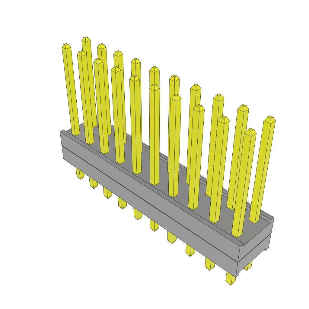 All Parts Connectors Backplane Connectors Hard Metric Connectors TW-10-03-G-D-120-207 by Samtec