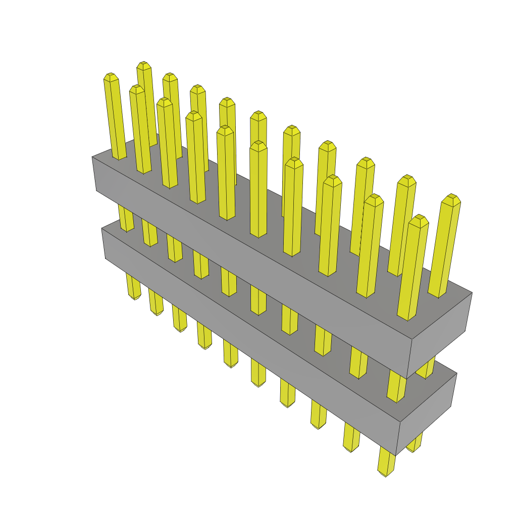 All Parts Connectors Backplane Connectors Hard Metric Connectors TW-10-03-S-D-250-110 by Samtec