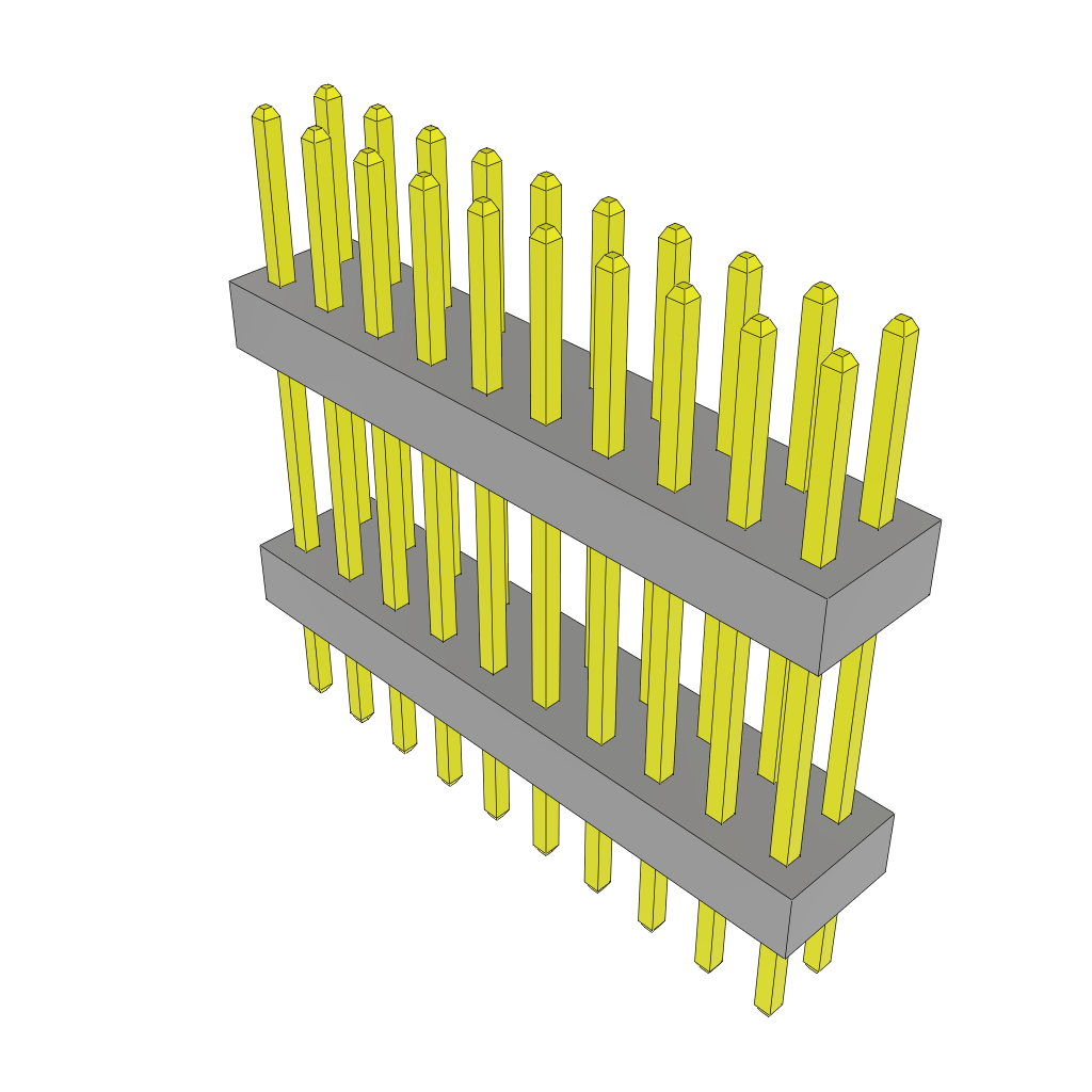 All Parts Connectors Backplane Connectors Hard Metric Connectors TW-10-07-L-D-420-140 by Samtec