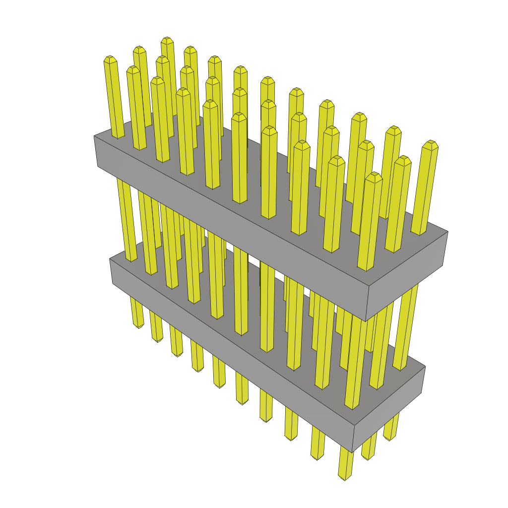 All Parts Connectors Backplane Connectors Hard Metric Connectors TW-10-07-L-T-420-145 by Samtec