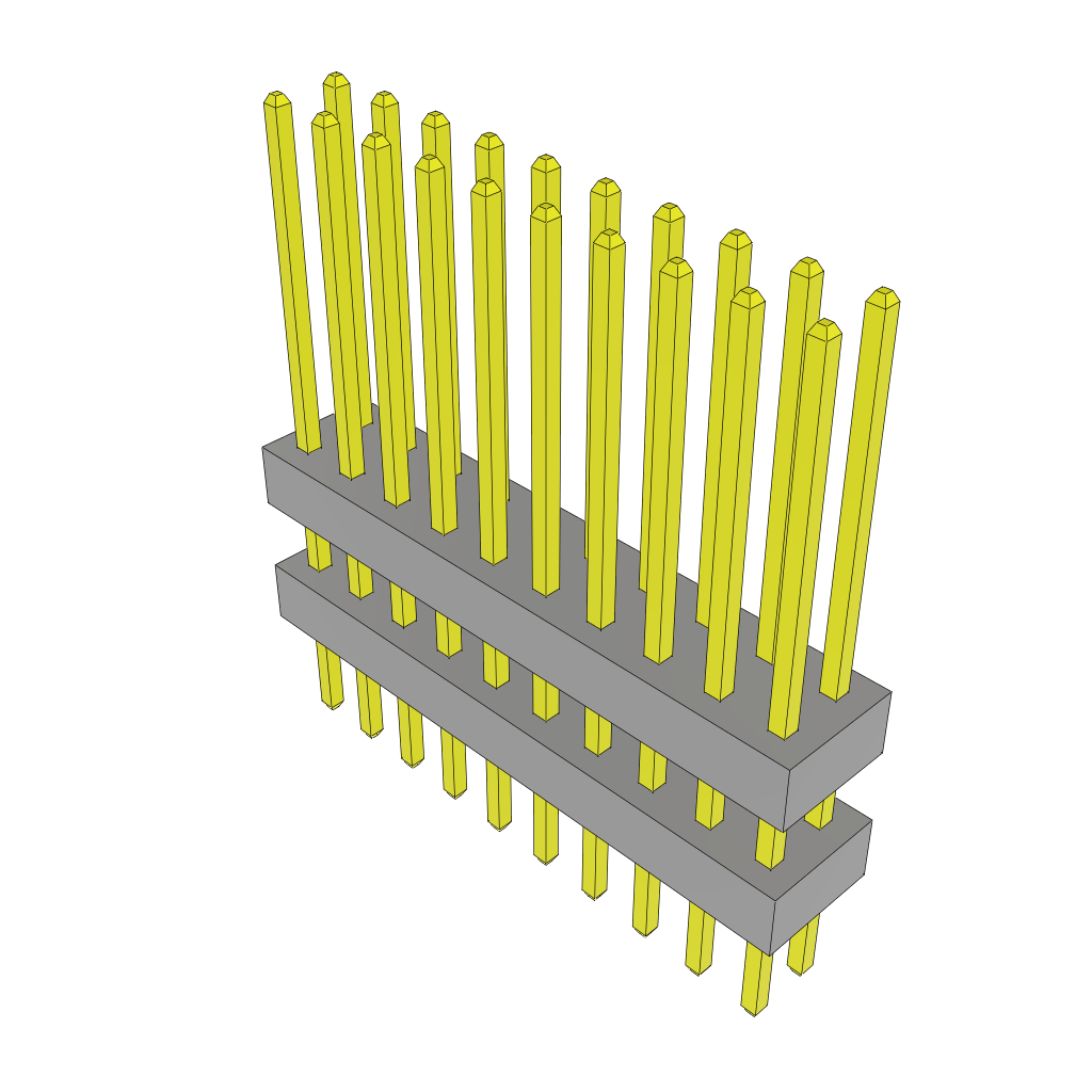 All Parts Connectors Backplane Connectors Hard Metric Connectors TW-10-08-L-D-250-150 by Samtec