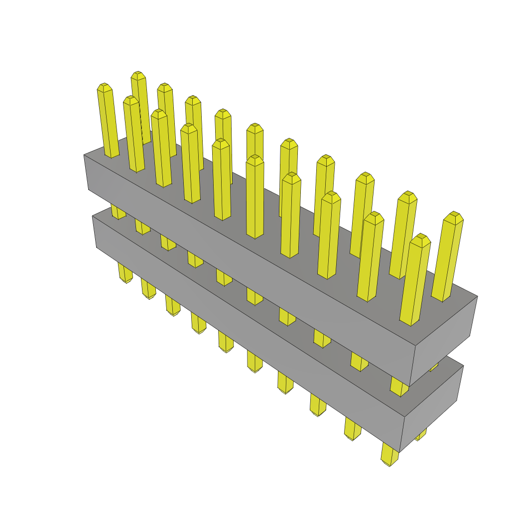 All Parts Connectors Backplane Connectors Hard Metric Connectors TW-10-09-G-D-220-090 by Samtec