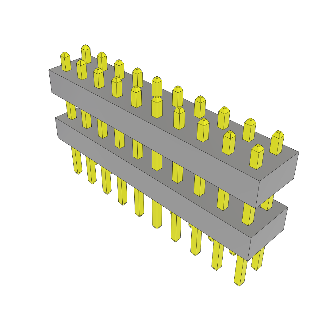 All Parts Connectors Backplane Connectors Hard Metric Connectors TW-10-09-G-D-250-150 by Samtec