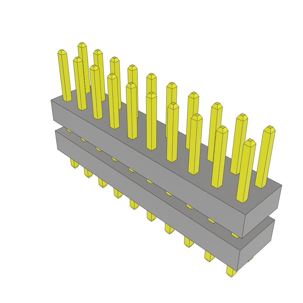 All Parts Connectors Backplane Connectors Hard Metric Connectors TW-10-09-S-D-200-080 by Samtec