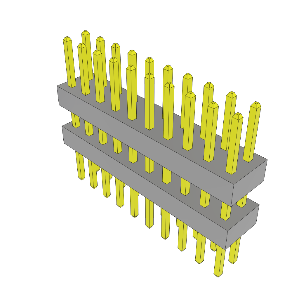 All Parts Connectors Backplane Connectors Hard Metric Connectors TW-10-10-G-D-250-180 by Samtec