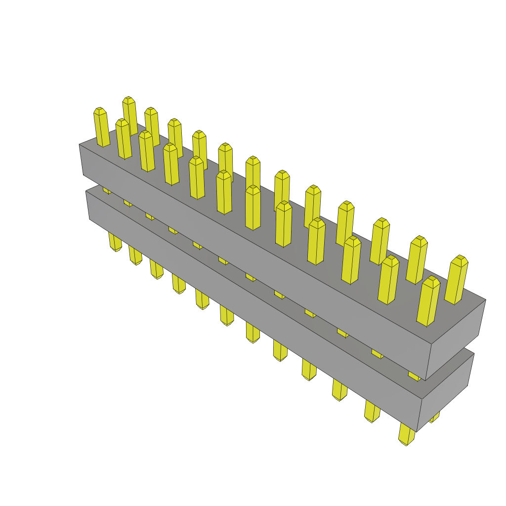 All Parts Connectors Backplane Connectors Hard Metric Connectors TW-12-02-LM-D-200-090 by Samtec