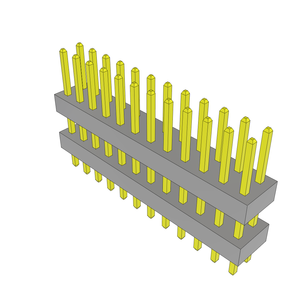 All Parts Connectors Backplane Connectors Hard Metric Connectors TW-12-04-L-D-260-100 by Samtec