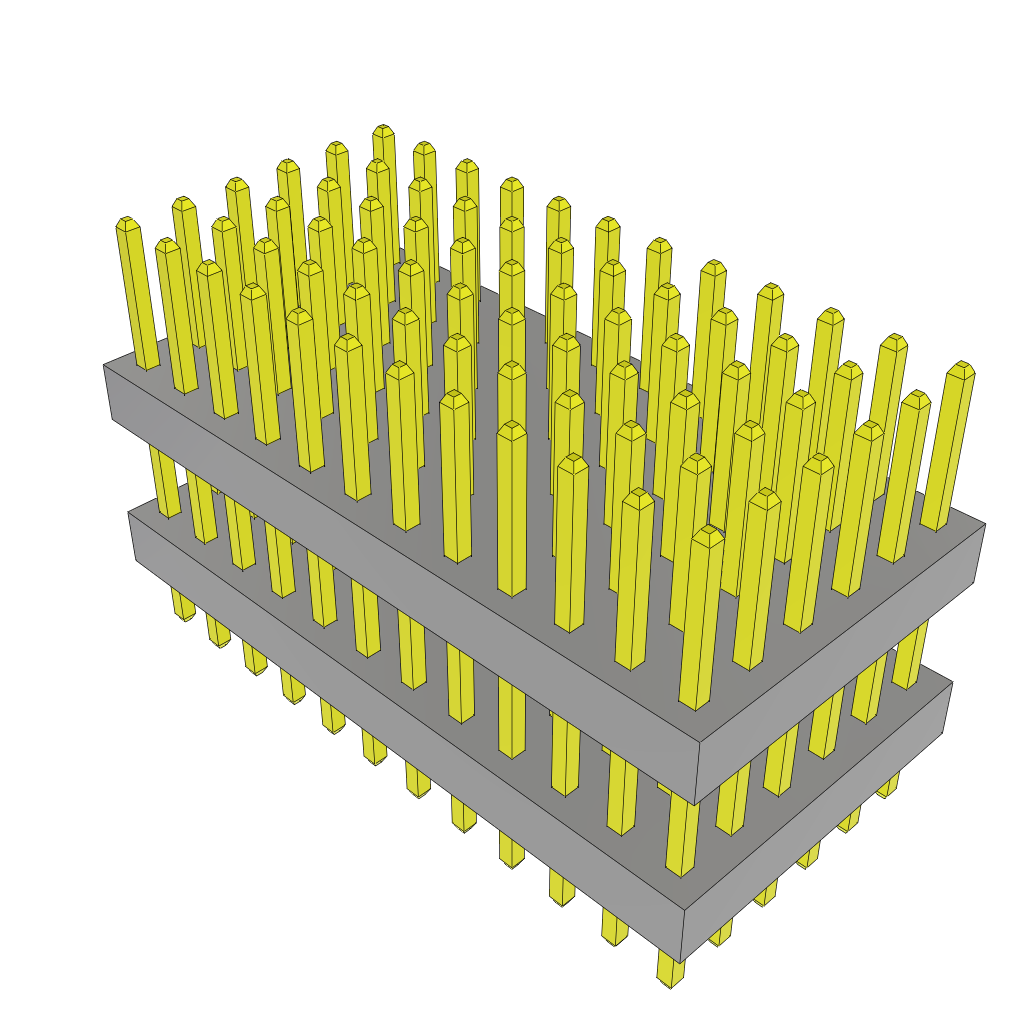 All Parts Connectors Backplane Connectors Hard Metric Connectors TW-12-05-S-6-300-100 by Samtec