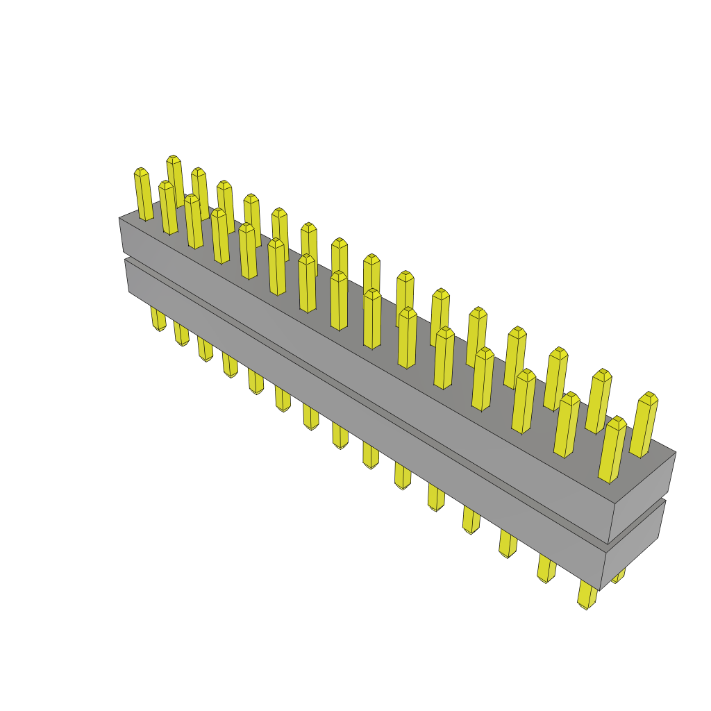 All Parts Connectors Backplane Connectors Hard Metric Connectors TW-15-02-S-D-175-095 by Samtec