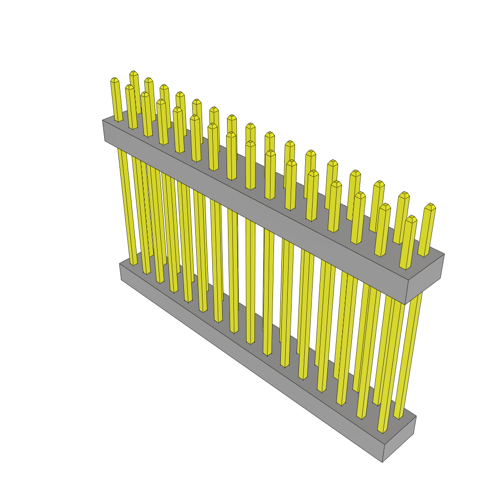 All Parts Connectors Backplane Connectors Hard Metric Connectors TW-16-08-S-D-680-000 by Samtec