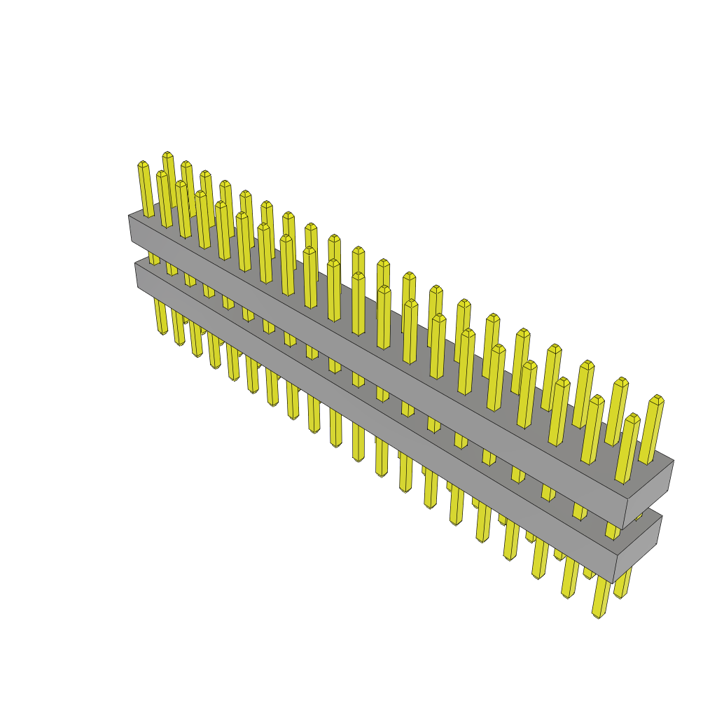 All Parts Connectors Backplane Connectors Hard Metric Connectors TW-20-03-L-D-225-155 by Samtec