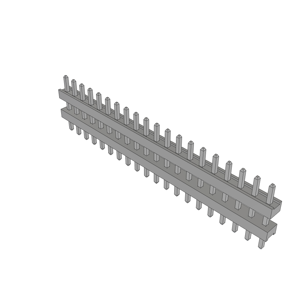 All Parts Connectors Backplane Connectors Hard Metric Connectors TW-20-11-T-S-200-100 by Samtec