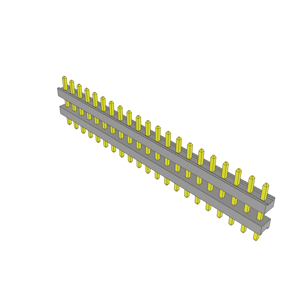 All Parts Connectors Backplane Connectors Hard Metric Connectors TW-21-02-L-S-200-090 by Samtec