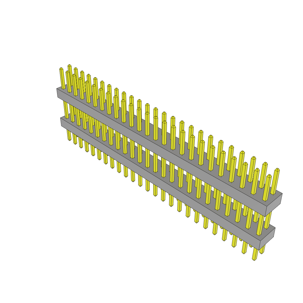 All Parts Connectors Backplane Connectors Hard Metric Connectors TW-25-06-S-D-350-145 by Samtec