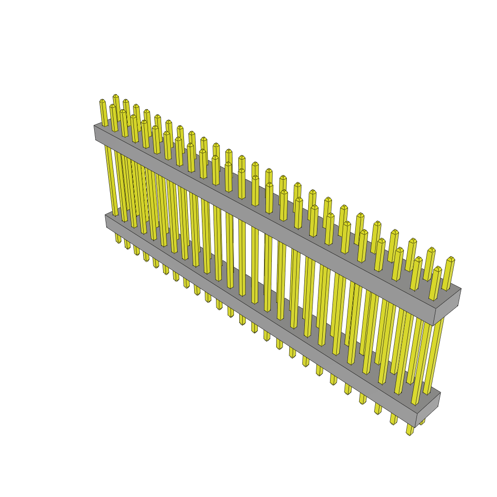 All Parts Connectors Backplane Connectors Hard Metric Connectors TW-25-08-S-D-595-100 by Samtec
