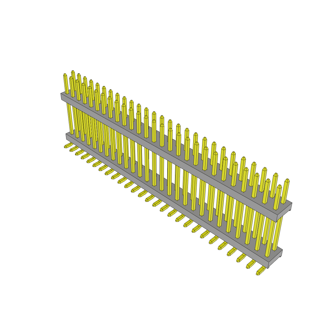 All Parts Connectors Backplane Connectors Hard Metric Connectors TW-27-07-G-D-505-SM by Samtec