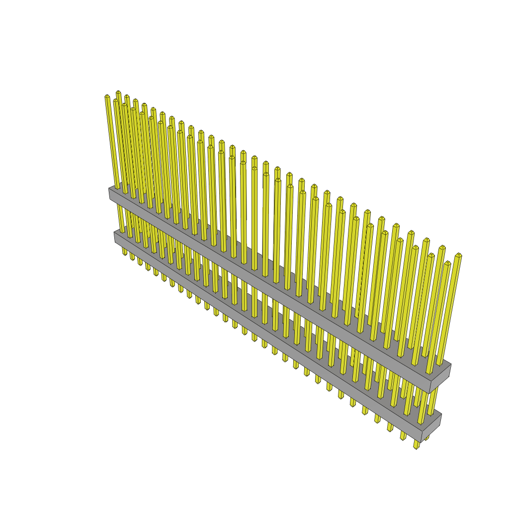 All Parts Connectors Backplane Connectors Hard Metric Connectors TW-30-12-H-D-400-100 by Samtec