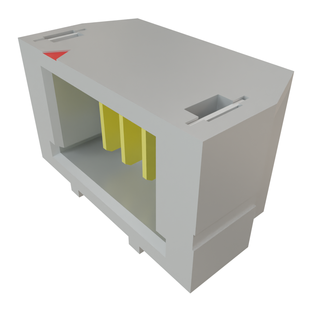 All Parts Connectors Micro Rugged Connector UMPT-03-01-S-RA-WT-TR by Samtec