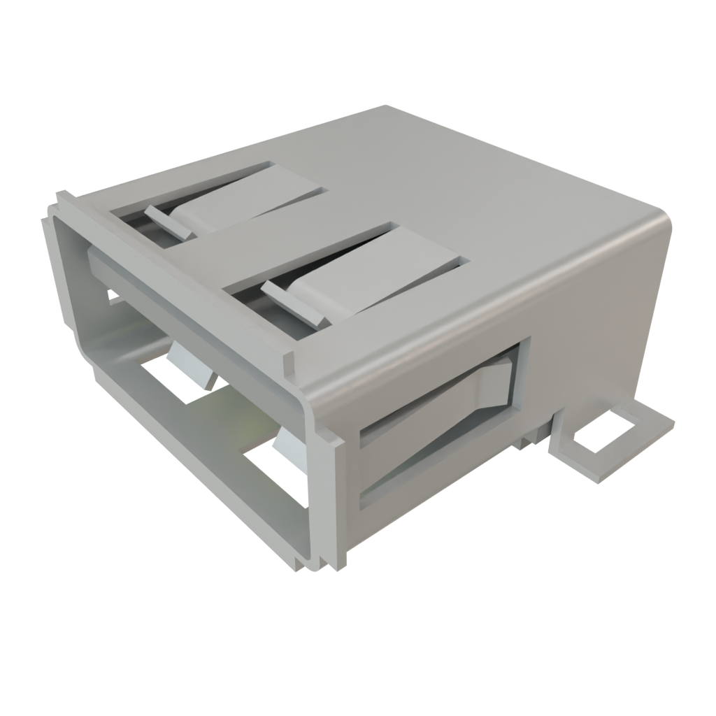All Parts Connectors USB-A-S-S-B-SM2-R-TR by Samtec