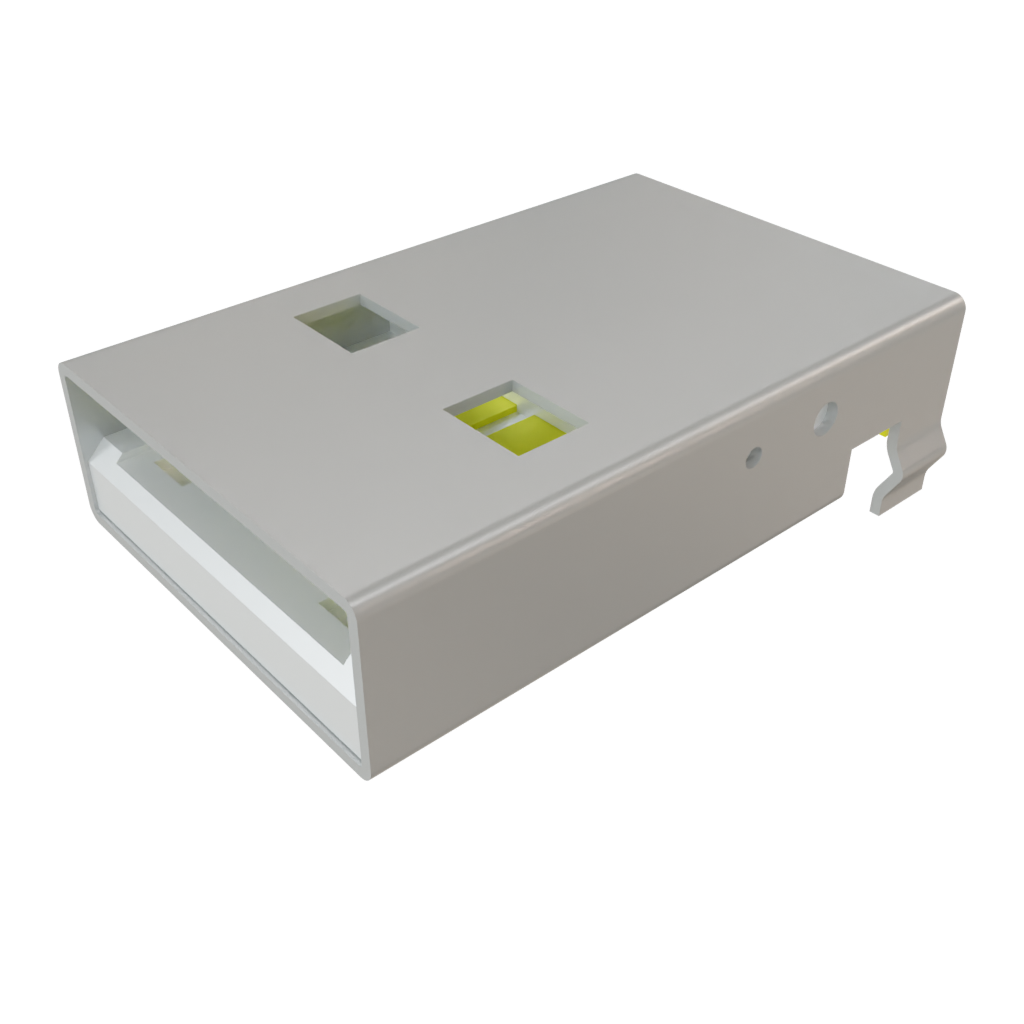 All Parts Connectors USB-AM-S-F-W-TH by Samtec