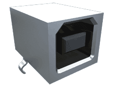 All Parts Connectors Fiber Optic Connectors and Accessories ST Connectors USB-B-S-S-B-TH-R by Samtec