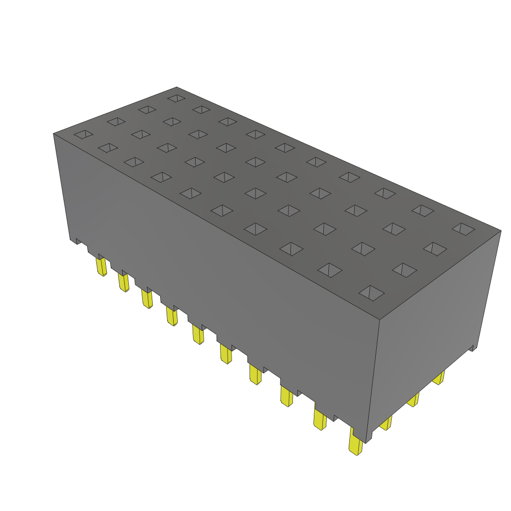 All Parts Connectors Backplane Connectors Hard Metric Connectors YTS-110-01-S-Q by Samtec