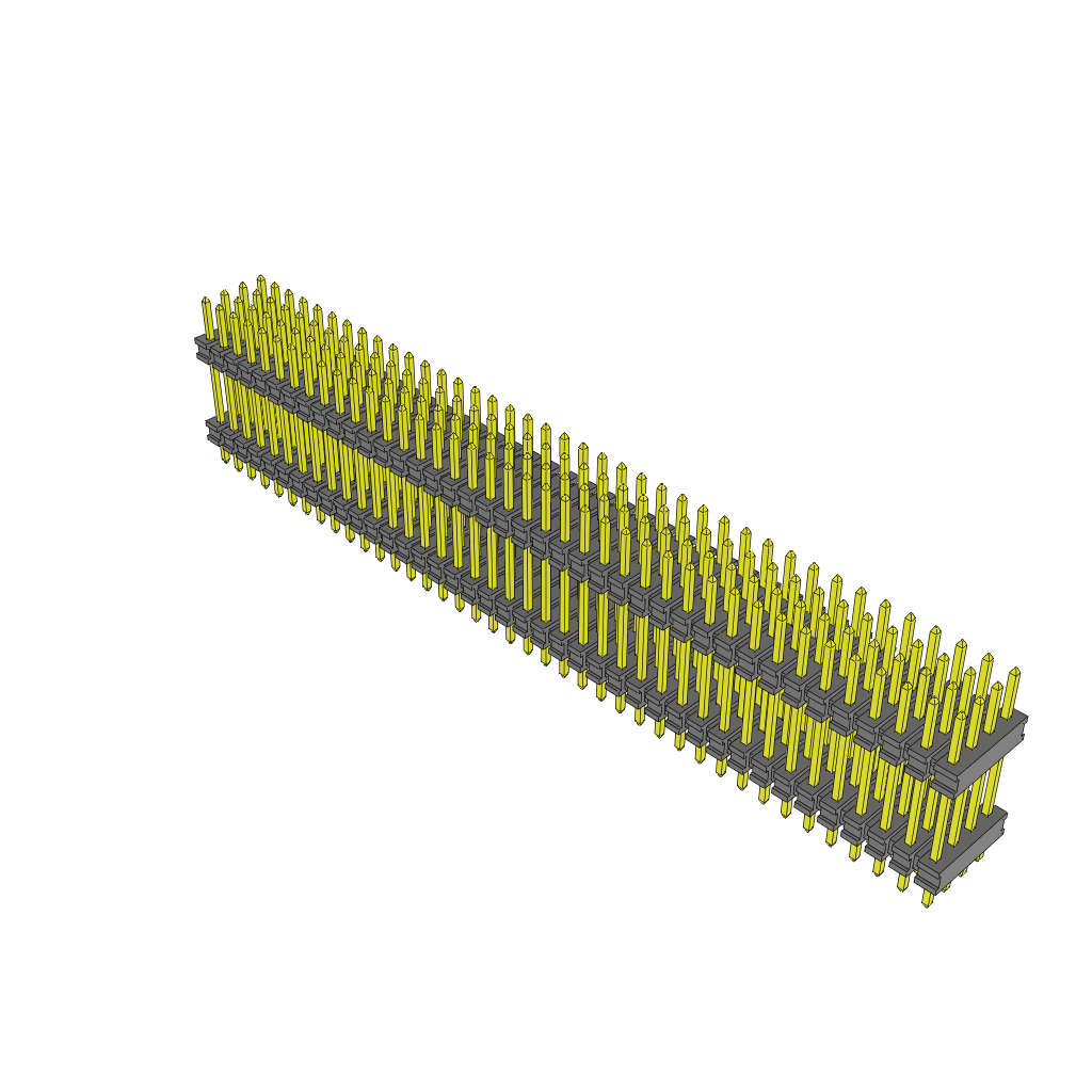 All Parts Connectors Backplane Connectors Hard Metric Connectors YTW-40-06-L-Q-415-100 by Samtec