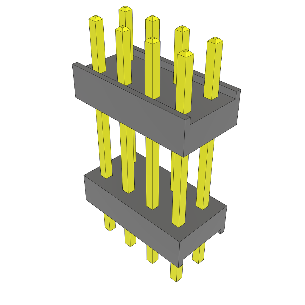 All Parts Connectors Backplane Connectors Hard Metric Connectors ZW-04-09-G-D-472-129 by Samtec