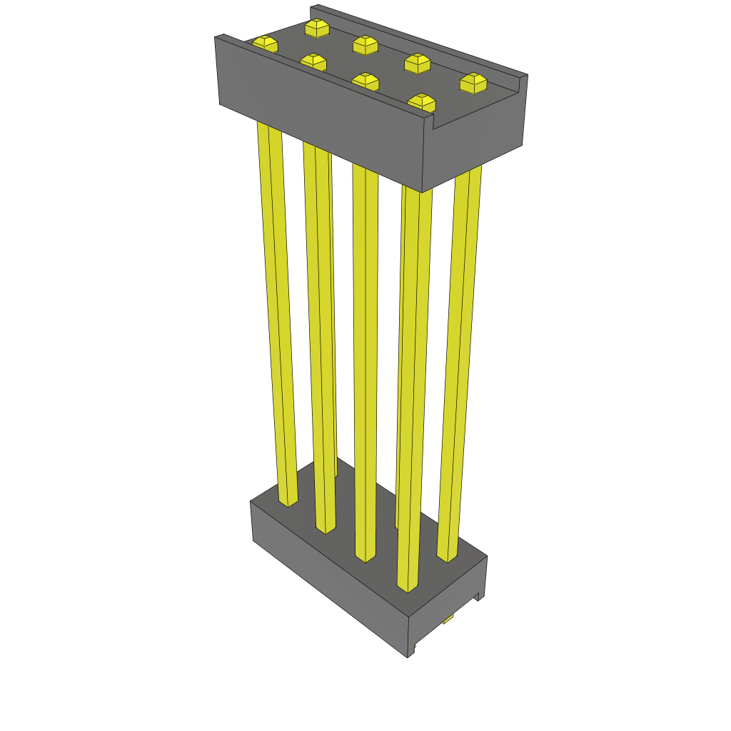 All Parts Connectors Backplane Connectors Hard Metric Connectors ZW-04-12-G-D-970-060 by Samtec