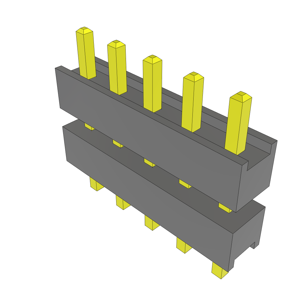 All Parts Connectors Backplane Connectors Hard Metric Connectors ZW-05-07-G-S-250-090 by Samtec