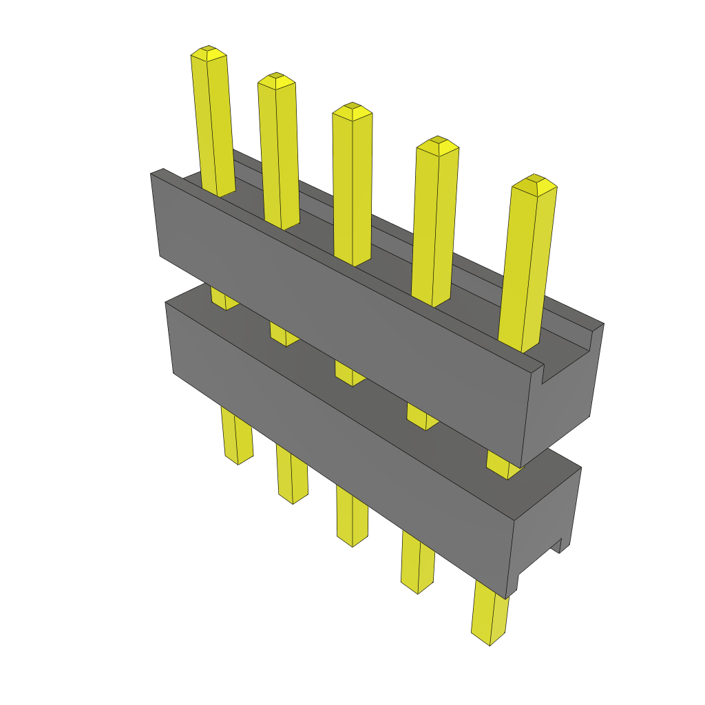 All Parts Connectors Backplane Connectors Hard Metric Connectors ZW-05-08-T-S-260-135 by Samtec