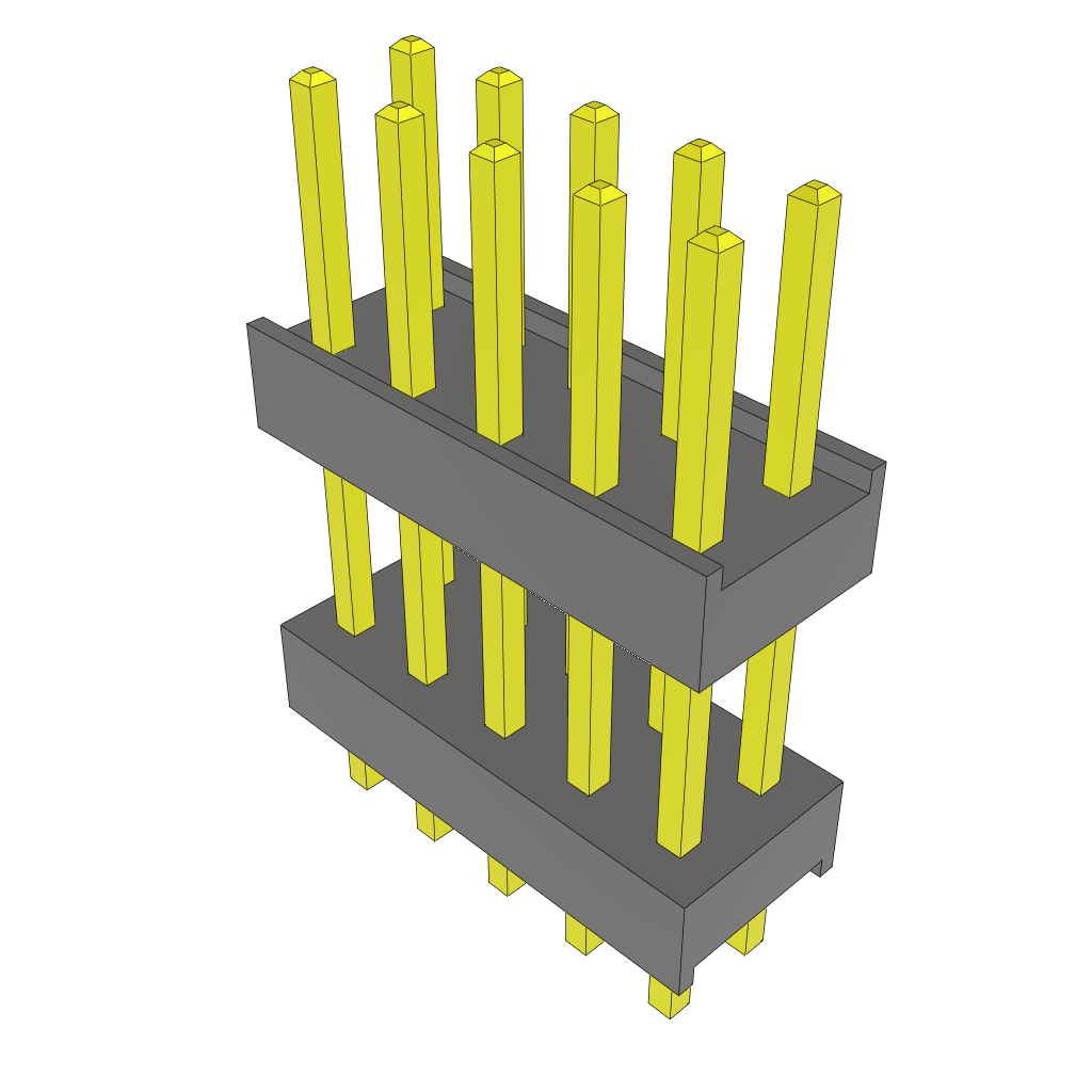 All Parts Connectors Backplane Connectors Hard Metric Connectors ZW-05-09-S-D-415-100 by Samtec