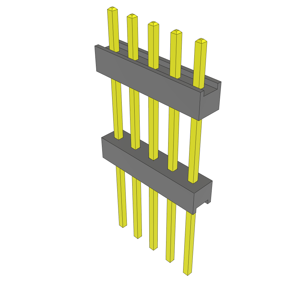 All Parts Connectors Backplane Connectors Hard Metric Connectors ZW-05-12-G-S-495-395 by Samtec