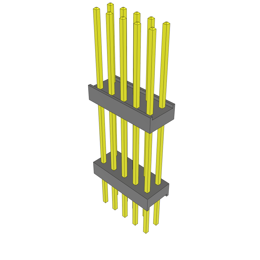 All Parts Connectors Backplane Connectors Hard Metric Connectors ZW-05-14-G-D-690-275 by Samtec