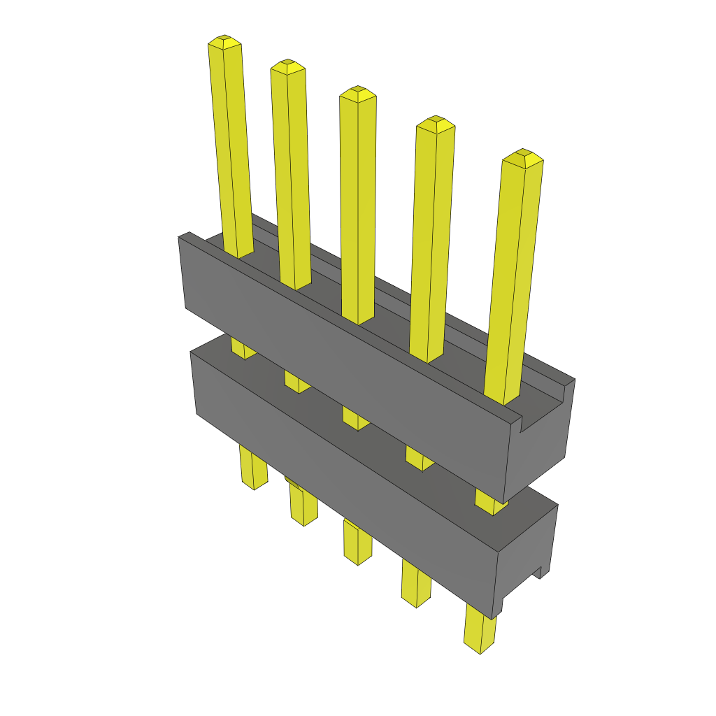 All Parts Connectors Backplane Connectors Hard Metric Connectors ZW-05-15-S-S-265-125-LL by Samtec