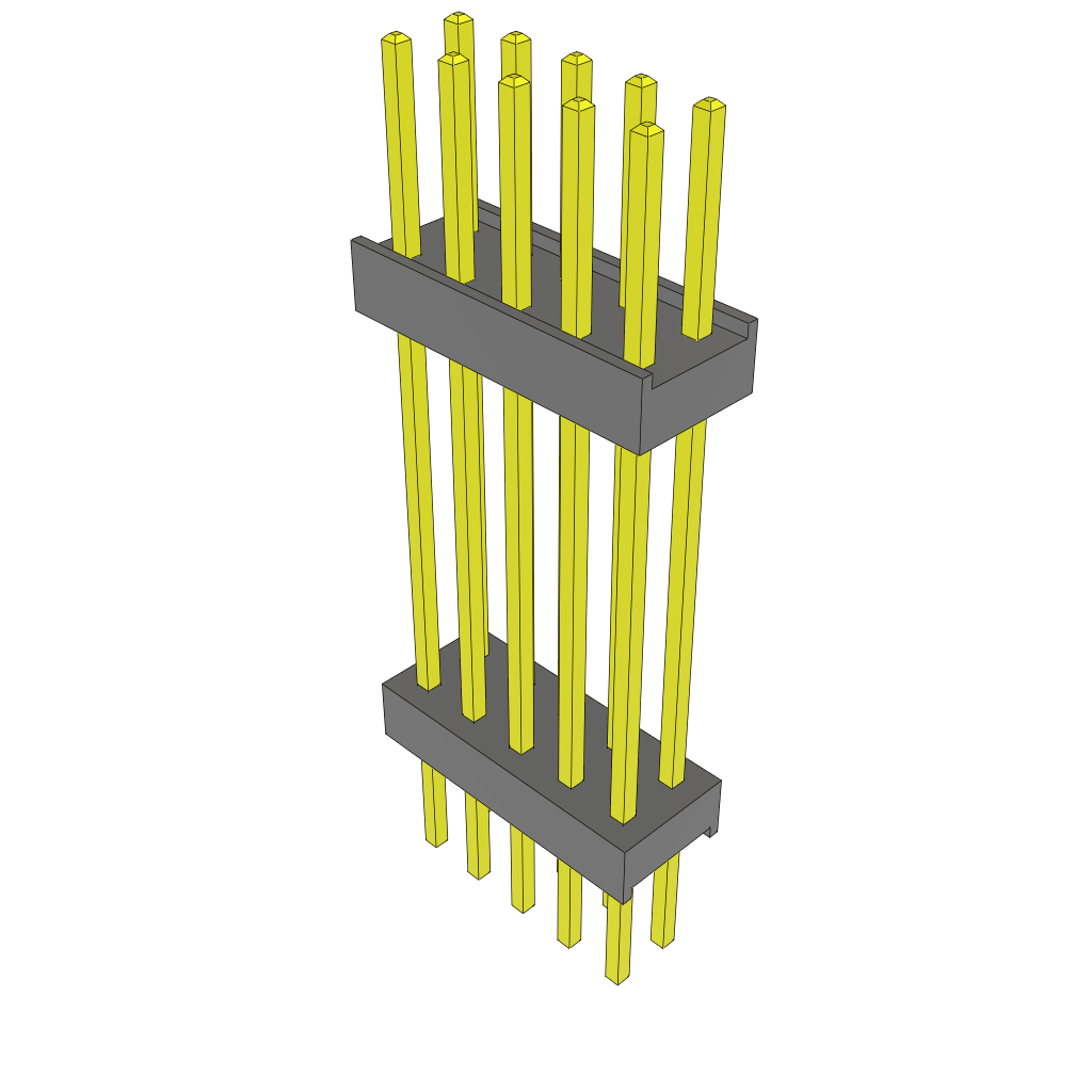 All Parts Connectors Backplane Connectors Hard Metric Connectors ZW-05-19-G-D-830-235 by Samtec