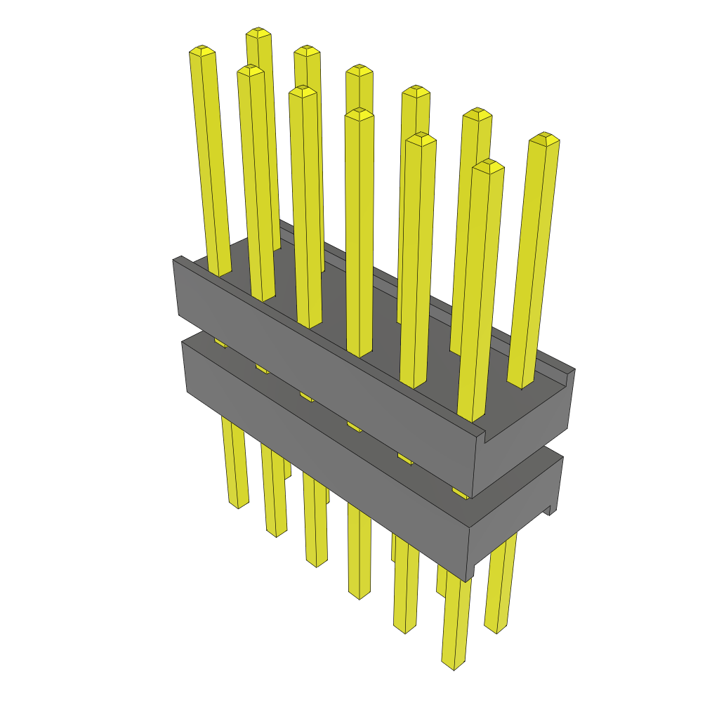 All Parts Connectors Backplane Connectors Hard Metric Connectors ZW-06-10-G-D-250-250 by Samtec
